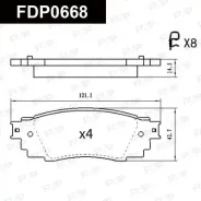������� ��������� �������� ������ Lexus ES (V4) FDP0668 ����