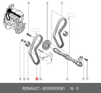 ������ ��� Renault Logan �������� ��� Renault Sandero/Stepway, Renault Logan, Renault Kangoo renault 8200-939-081 8200939081 ����