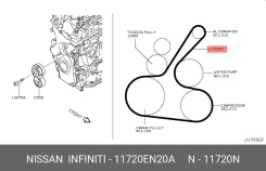 ������ ������������ 6PK1210 Nissan 11720-EN20A 11720EN20A ����