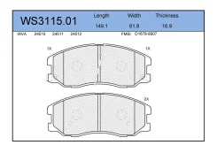 ������� ��������� �������� �������� ��� OPEL Antara, Chevrolet Captiva Jeenice WS3115.01 WS311501 ����