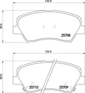 ������� ��������� �������� �������� ��� Hyundai i30, KIA CEED, Hyundai Santa FE Nisshinbo NP6015 NP6015 ����