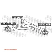 ����������� ��������� ������� ������, ��� ����/��� Febest Gyabsx11B GYABSX11B ����