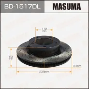 ���� ��������� ��������������� ������. Lexus LX570 2007-2024, Toyota LAND Cruiser 2007-2021 Masuma BD1517DL BD1517DL ����