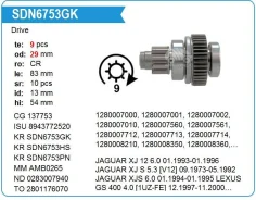������� �������� Toyota 5VZ, 3RZ, 2TR, Tacoma, Hiace, Hilux SURF, LAND Cruiser, KR Krauf SDN6753GK ����