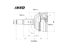 ���� ������� 23/25 ABS 44 | ����� ����/��� | INKO 323090A 323090A ����