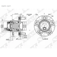 ��������� ���� Toyota Allion (T240) 01-07 / Avensis 00-08 (ABS/ ������=�����/ �����) SAT ST-42450-63011, �����/������ ������ ST4245063011 ����