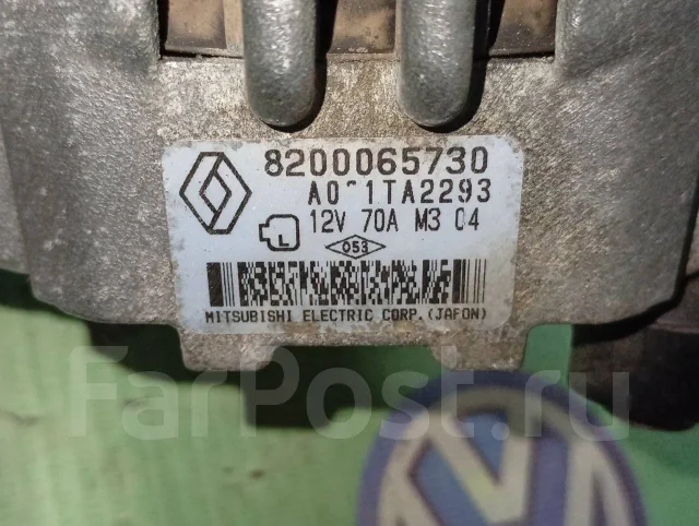 ��������� 70A Renault Clio 1.1/1.2L 8200065730 ����