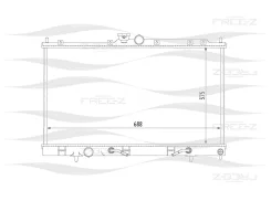 �������� ���������� ��� Mitsubishi Airtrek I, Mitsubishi Lancer, Mitsubishi Outlander free-z kk0157 KK0157 ����