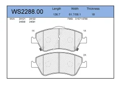 ������� ��������� �������� �������� ��� Toyota Auris, Toyota Corolla jeenice ws228800 WS228800 ����