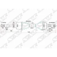 ������ � ����� Peugeot Boxer 06- / Citroen Jumper 06-14 (�������/ ������) SAT PG-5-01, ������ �������� PG501 ����