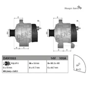 ��������� OPEL Agila 03-07, Astra H 05-, Combo 04-, Corsa C 03-, Meriva 03-10, Tigra 04-, Suzuki Ignis II 03-, Swift III 05-, Wagon R+ 03-, Denso DAN1...