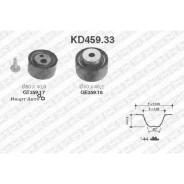 �������� ��� Peugeot: Expert, 806, 807 - Lancia: Zeta, Phedra, FIAT: Scudo, Ulysse - Citroen: Evasio NTN-SNR KD45933 KD45933 ����