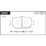 �������� ��������� ������� Advics �������� SN680 ����