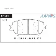 �������� ��������� ������� Advics �������� SN687 ����