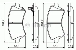 ������� ��������� �������� �������� Toyota Corolla _E12 11/01 57.4x131.7x17.8 [178Bosch986495243] 986495243 ����