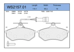 ������� ��������� �������� �������� ��� AUDI 100, AUDI 80, AUDI A4 jeenice ws215701 WS215701 ����