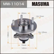 ��������� ���� Masuma front Toyota Crown / GRS200, GRS190L (with ABS) RH MW-11014, ������ �������� MW11014 ����
