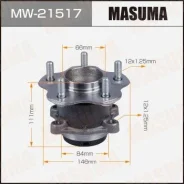 ��������� ���� Masuma rear Nissan JUKE, LEAF / YF15, ZE0 (with ABS) MW-21517, ������ MW21517 ����