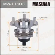 ��������� ���� Masuma rear Toyota Corolla / NZE121 (with ABS) MW-11503, ������ MW11503 ����