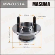 ��������� ���� Masuma rear Mitsubishi Lancer / CS 00-11 MW-31514, ������ MW31514 ����