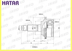 ���� ������� 2832 ABS 44 ����� ������� INKO 319042A 319042A ����