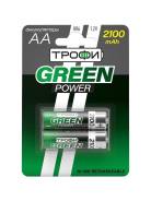 ��������� ����� �������������� HR6-2BL 2100 mAh GREEN POWER NiMH ������� 2 (AA) ����
