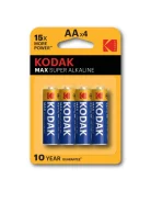 ��������� Kodak LR6-4BL MAX SUPER Alkaline ������� 4 (AA) ����