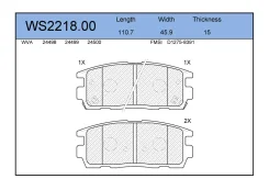 ������� ��������� �������� ������ ��� OPEL Antara, Chevrolet Captiva Jeenice WS2218.00 WS221800 ����