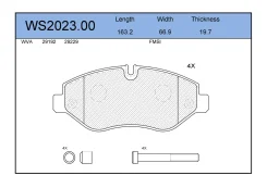 ������� ��������� �������� �������� ��� Mercedes-BENZ Sprinter, Iveco Daily, Mercedes-BENZ VITO Jeenice WS2023.00 WS202300 ����