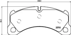 ������� ��������� �������� �������� ��� Porsche Cayenne, Porsche Panamera, Porsche Macan 14-18 Brembo P 65 033 P65033 ����