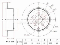 ���� ��������� (�����) Toyota Estima 06-19 ST-25-0028, ������ ST250028 ����