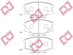 ������� ��������� �������� /A-476K, D6091, PF-3407(8 �� ��������)/Djparts-BP1060 BP1060 ����