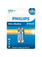 ��������� Philips LR03-2BL ULTRA Alkaline ������� 2 (AAA) ����