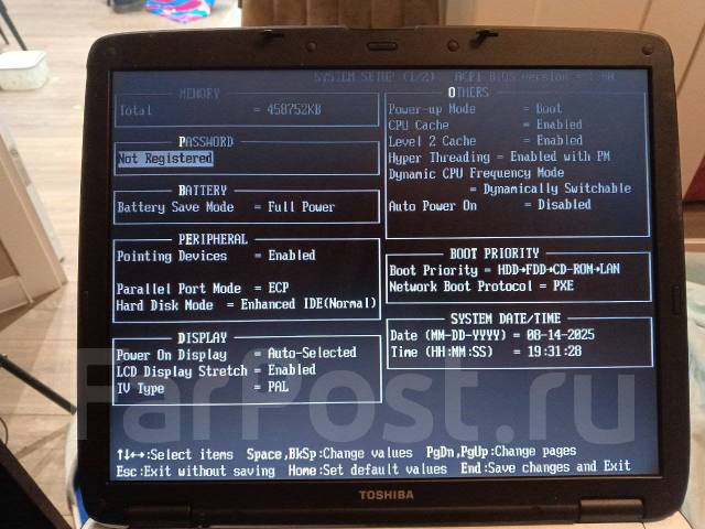 Toshiba Satellite Pro A60. 15", 2,8����, ��� 512 ��, ���� 40��� ����