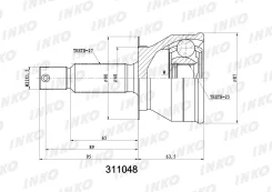 ���� ������� 27, 25, ��������, ������, ����� ��� Hyundai Trajet 2.0 INKO 311048 311048 ����