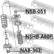 ����������� ��������� ������������ Infiniti QX56 NAB-362 Febest NAB-362 NAB362 ����