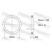 ������ �������������� ���������� ������ 120x4 | �����/��� ����/��� | Febest 02400-019 02400019 ����