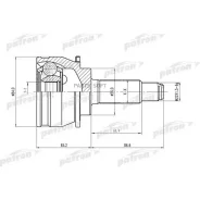 ���� ������ �-�� 27x56x22 Subaru: Impresa/Legasy 89- Patron PCV1247 PCV1247 ����