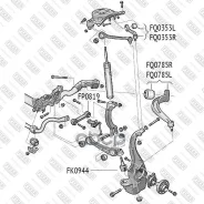 ����� �������� AUDI A4, A5, Q5 07- R Front FQ0785R, �������� FQ0785R ����