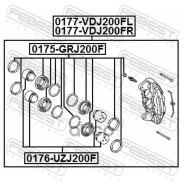 ������� ������ ����� Toyota LAND Cruiser 200 2007- 0177VDJ200FL 0177VDJ200FL ����
