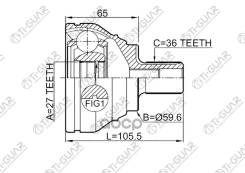 ���� �������� /TI-GUAR ��� AUDI A3 2009-2021, Volkswagen GOLF 2012-2020, Skoda Octavia 2013- / 27*59.6*36; TG-CVJ0060; 151786 1710Q3 1K0498099G 27*59....