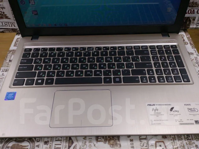 Asus X540S. 15.6", 1,6����, ��� 2048 ��, ���� 232���, WiFi: 1, Bluetooth: 1 ����