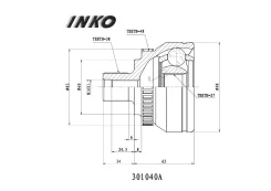 ���� ������� 38/27 ABS 48 | ����� | INKO 301040A 301040A ����