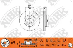 ���� ��������� �������� RN1365 NIBK, �����/������ RN1365 ����