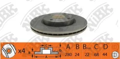 ���� ��������� �������� RN1424 NIBK, �����/������ RN1424 ����