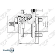 ��������� ���� Toyota Camry Europe/Russia (XV70) 17-21 / Lexus ES 18-21 (ABS/ ������=�����/ �����) SAT ST-42450-42040, �����/������ ������ ST424504204...