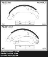 ������� ��������� ���������� ������ ��� Renault CLIO II, FORD Fiesta, Renault Thalia allied-nippon abs3101 ABS3101 ����