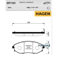 ������� ��������� Chevrolet Epica 07- �������� Sangsin Brake GP1193 GP1193 ����