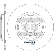 ���� ��������� (�������) Audi A4 08-15 / A5 07-16 Sangsin Brake SD5449, �������� SD5449 ����