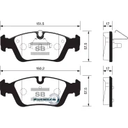 ������� ��������� BMW E36/E46/Z3 E36/Z4 E85 98 �������� Sangsin Brake SP1388 SP1388 ����
